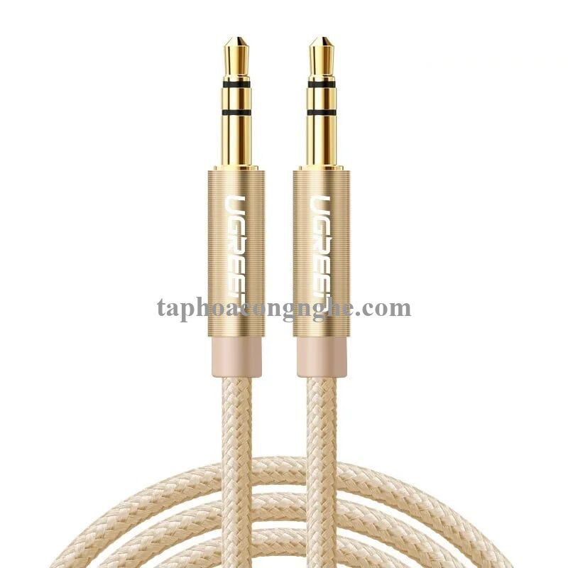 Ugreen 30812 3M màu Vàng Cáp âm thanh 2 đầu 3.5mm dương AV112 30030812